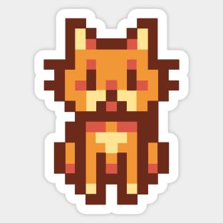 Pixel Cat 3 Sticker